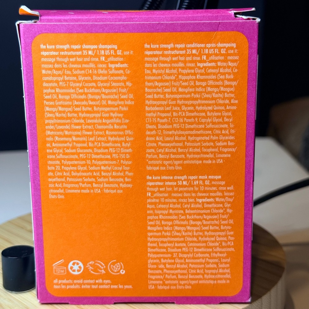 Amika The Kure Strength Repair Travel Set Shampoo Conditioner Mask Sephora New - Picture 2 of 6